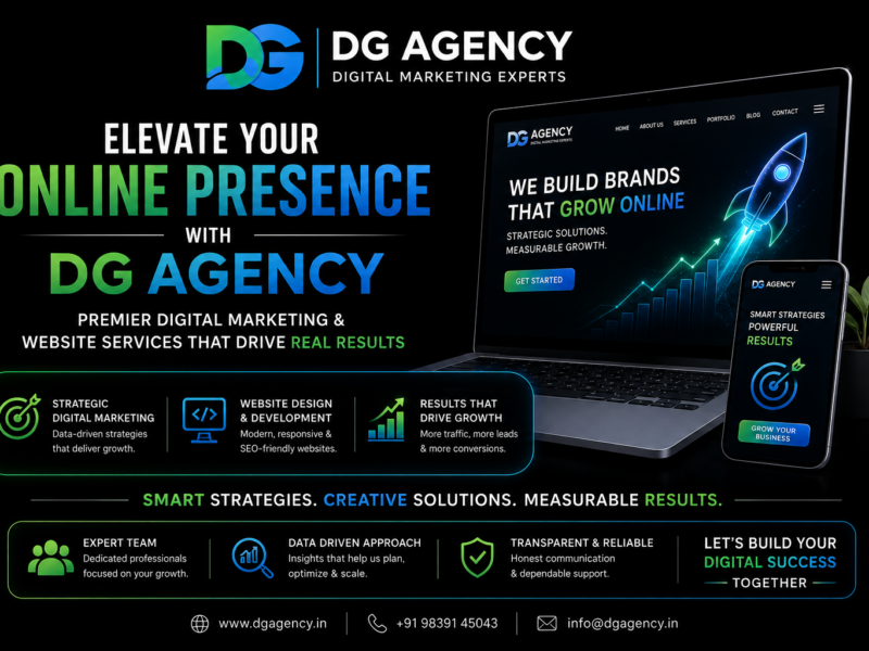 Elevate Your Online Presence with DGagency: Premier Digital Marketing and Website Services India